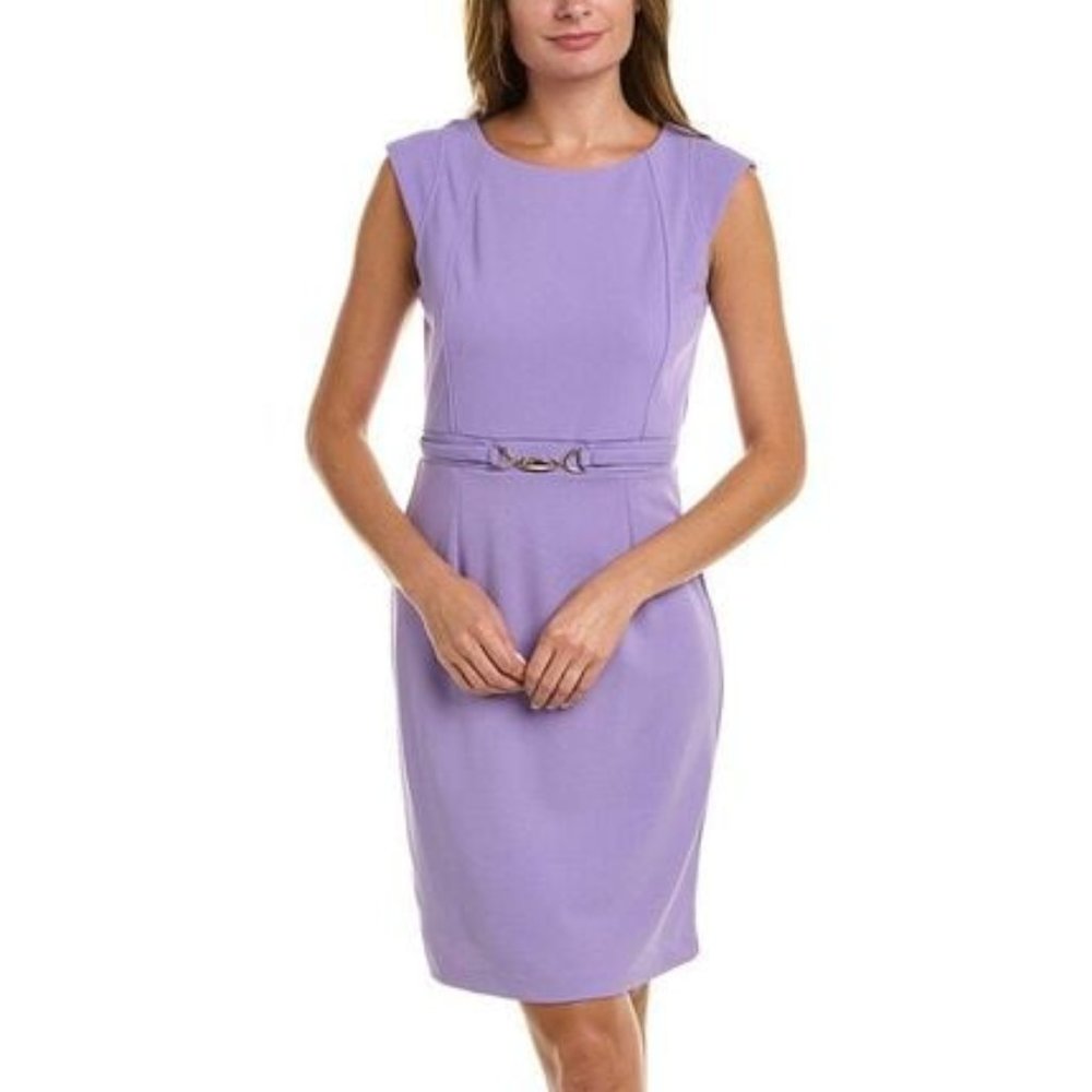 Tahari ASL Purple Mini Dress
